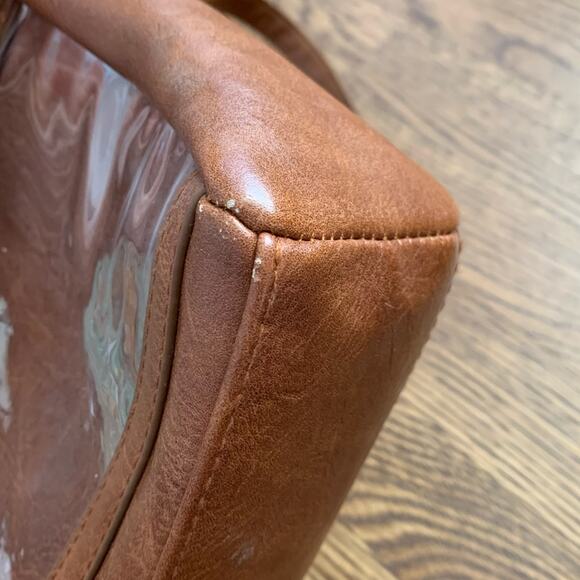 Lucky 7 crossbody display purse in cognac - Picture 8 of 8
